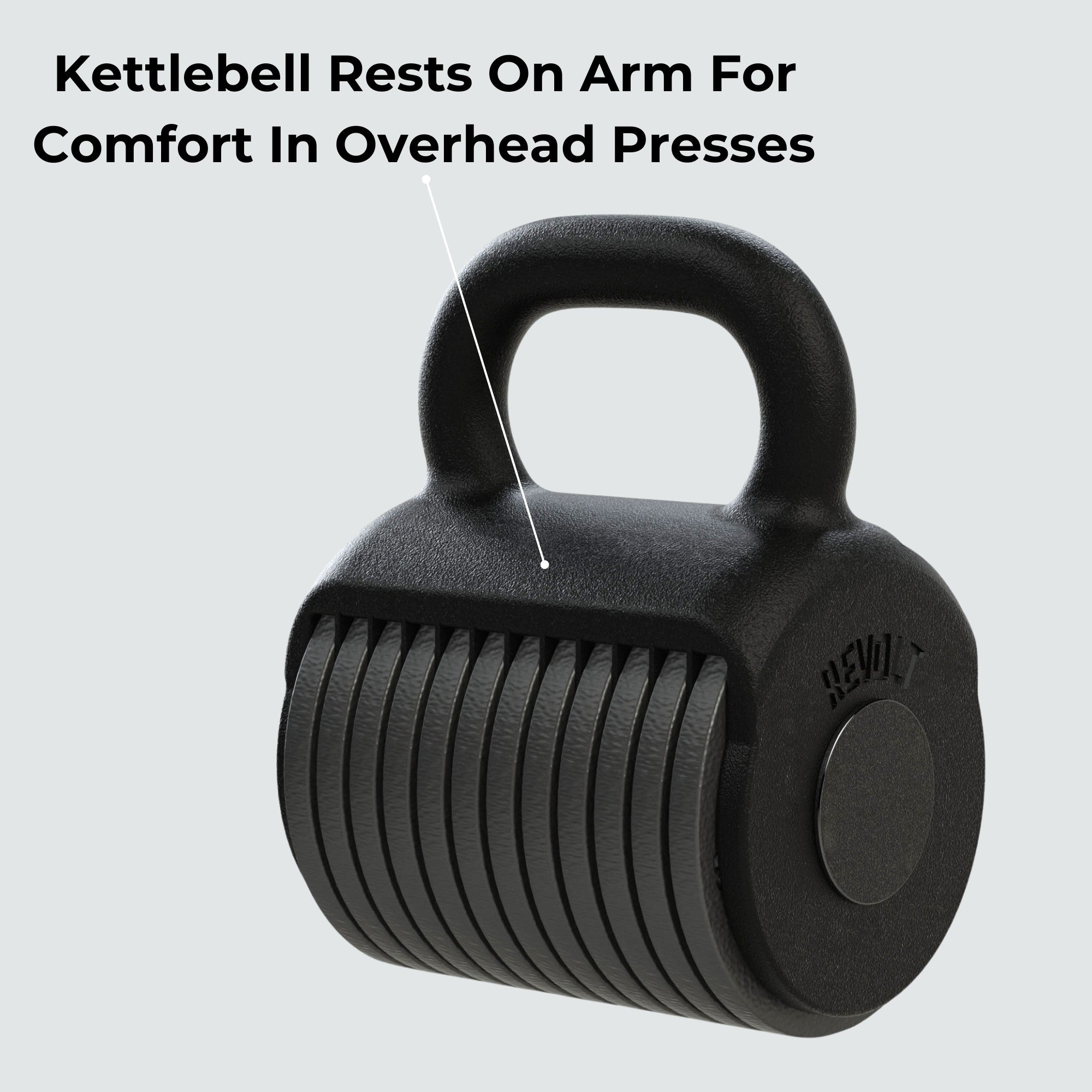Revolt Adjustable Kettlebell (27.5 lbs - 102.5 lbs)