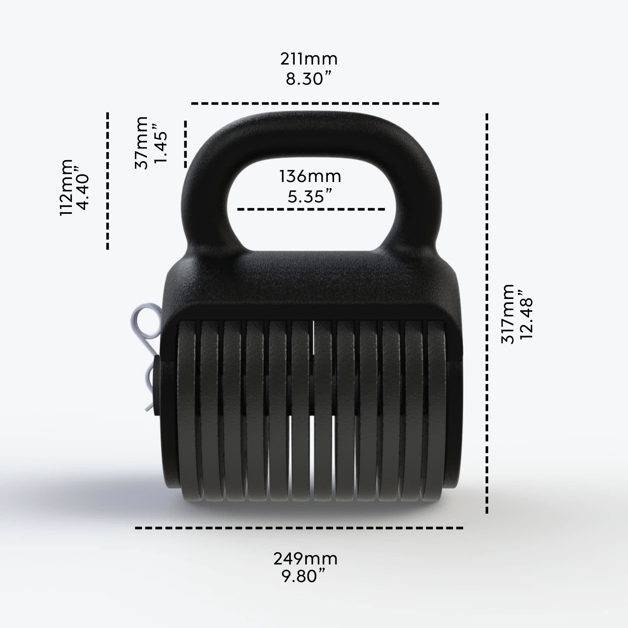 Revolt Adjustable Kettlebell (27.5 lbs - 102.5 lbs)